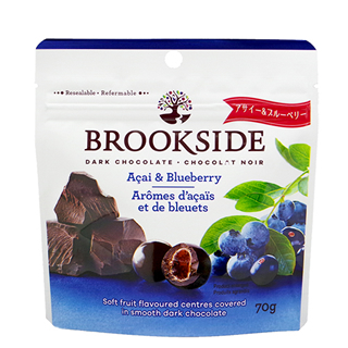 BROOKSIDEブルックサイド  ダークチョコレート アサイー＆ブルーベリー 小袋（70g）　(9890304)