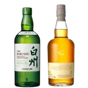 ＜2本セット品＞シングルモルト白州_箱無し（43度/700ml） +　グレンキンチー12年（43度/700ml）※おひとり様1セットまで¶