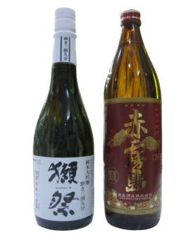 獺祭39と赤霧島セット
