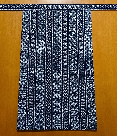 越中　迷彩吉原（特岡生地）｜紺白の迷彩模様で渋い