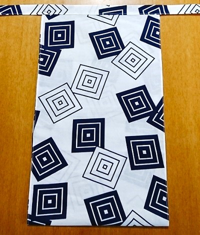 越中　三升（さらし生地）｜白地でさわやか