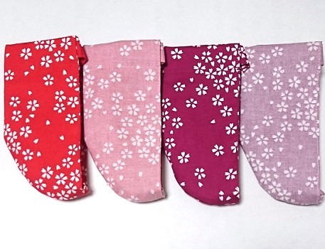 黒猫　小桜（綿100％）｜舞い散るさくら