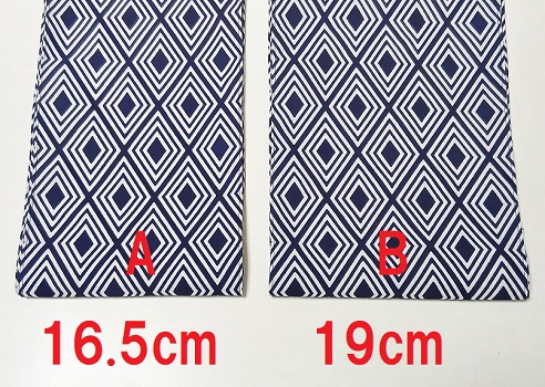 六尺半幅　三升ダイヤ（特岡生地）｜江戸時代の推しグッズ柄