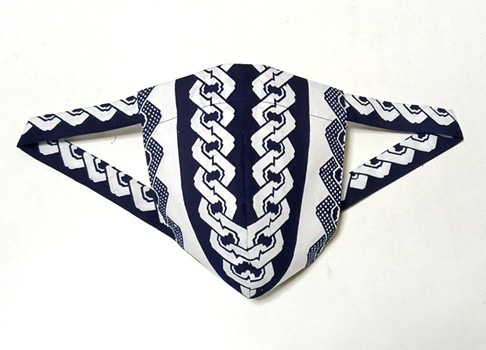 黒猫　四連吉原（特岡生地）｜定番の吉原柄