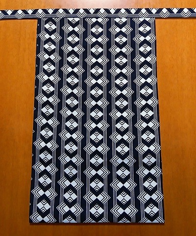 越中　ダイヤ繋ぎ（特岡生地）｜菱形が繋ぐお守り