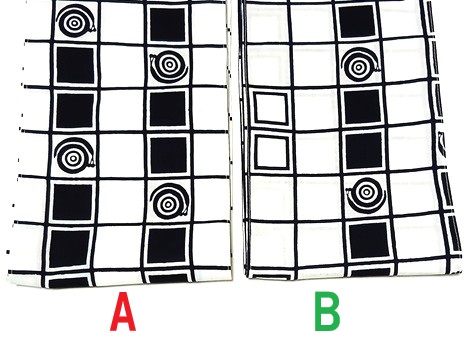 六尺半幅　でんでん虫（特岡生地）｜タイプが２種あります