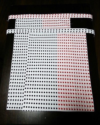 越中　赤紺豆絞り（さらし生地）｜赤紺２色で祝いふんどし