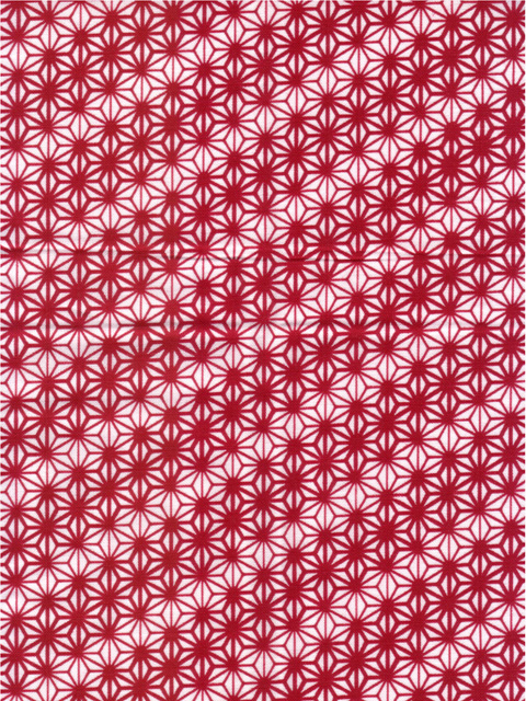 粋な江戸手拭い　麻の葉　赤｜ふんどし 褌の通販なら　ふんどし手拭い専門店　さくらい