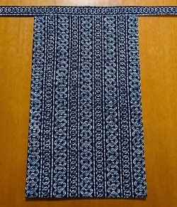 越中　迷彩吉原（特岡生地）｜紺白の迷彩模様で渋い