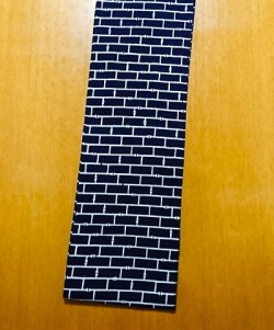 六尺半幅　竹組煉瓦（特岡生地）｜紺色が鮮やか