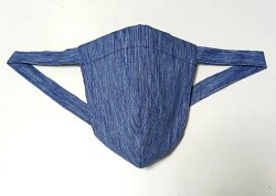 黒猫　高島ちぢみ・無地紺｜サラサラなんですけど