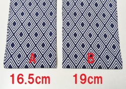 六尺半幅　三升ダイヤ（特岡生地）｜江戸時代の推しグッズ柄