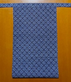 越中　四線一線交差（特岡生地）｜青紺で使いやすい