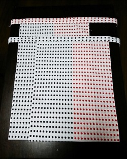 越中　赤紺豆絞り（さらし生地）｜赤紺２色で祝いふんどし