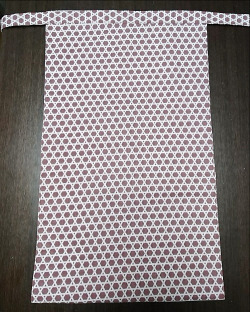 越中　籠・ワインセピア（さらし生地）｜赤茶を濁したような色合い