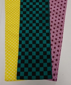 六尺半幅　刃の着物柄（さらし生地）｜アニメ人気に乗っかり