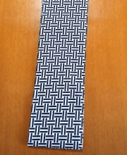六尺半幅　二の字籠目（特岡生地）｜白が爽やか