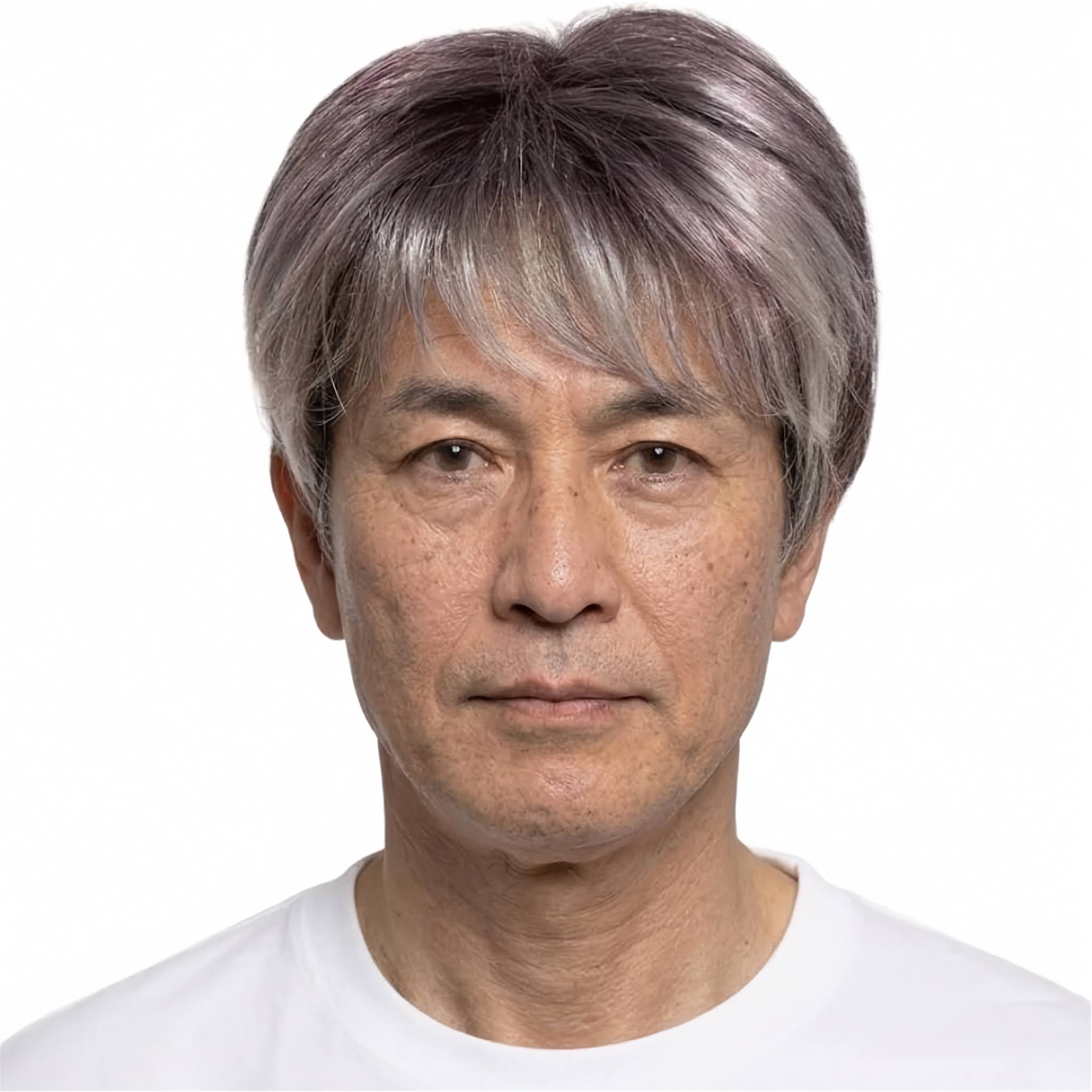メンズフルウィッグ 男性用 全かつら  耐熱人工毛 機械植え製 白髪染め分け MM001S 医療用ウィッグにもお薦め。