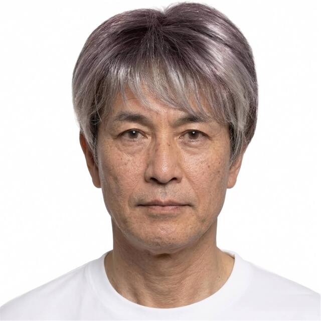 メンズフルウィッグ 男性用 全かつら  耐熱人工毛 機械植え製 白髪染め分け MM001S 医療用ウィッグにもお薦め。
