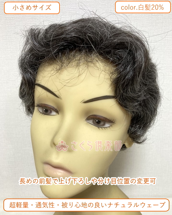 シニア向け ショートヘアーウィッグ 値段相談をお受けいたします