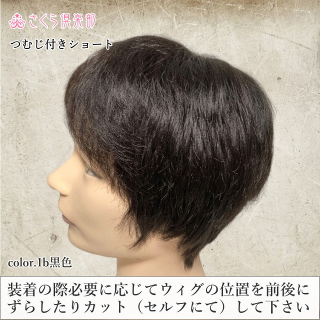 メンズフルウィッグ 男性用 全かつら 人毛100％ 機械植え製 MM015 医療