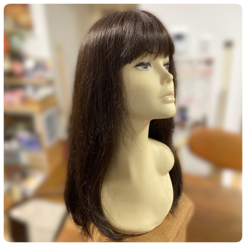 人毛ミックスフルウィッグ ロングレイヤー 半手植え製 医療用にも最適cathy 人毛ミックスMIX ウィッグ ロングレイヤー 半手植え製 医療用にも最適