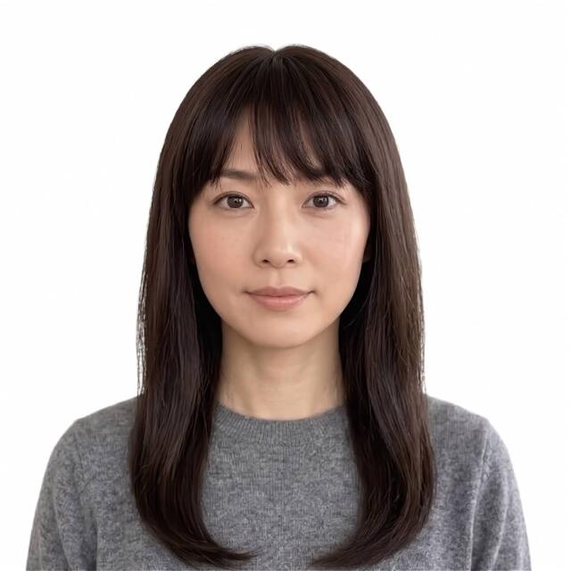 人毛ミックスMIX ウィッグ ロングレイヤー 半手植え製 医療用にも最適