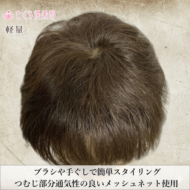メンズフルウィッグ 男性用 全かつら 人毛100％ 総手植え製 軽量 hw19m