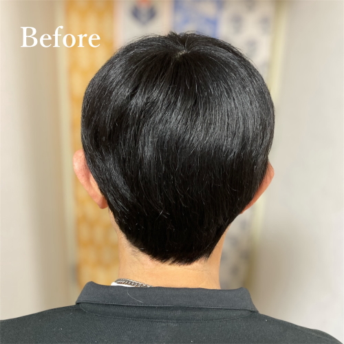 メンズフルウィッグ 男性用 全かつら 人毛100％ 機械植え製 MM300 医療