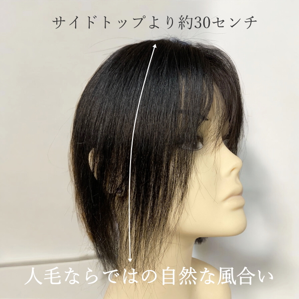 新品　人毛　ウィッグ　分け目付き　明るめブラウン　、ロング　Ｍサイズ 新品 人毛 ウィッグ 分け目付き 明るめブラウン 、ロング Mサイズ