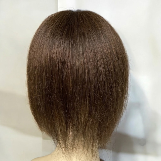 人毛100% 女性用部分ウィッグロング大きめ Lサイズ総手植え製・リアル