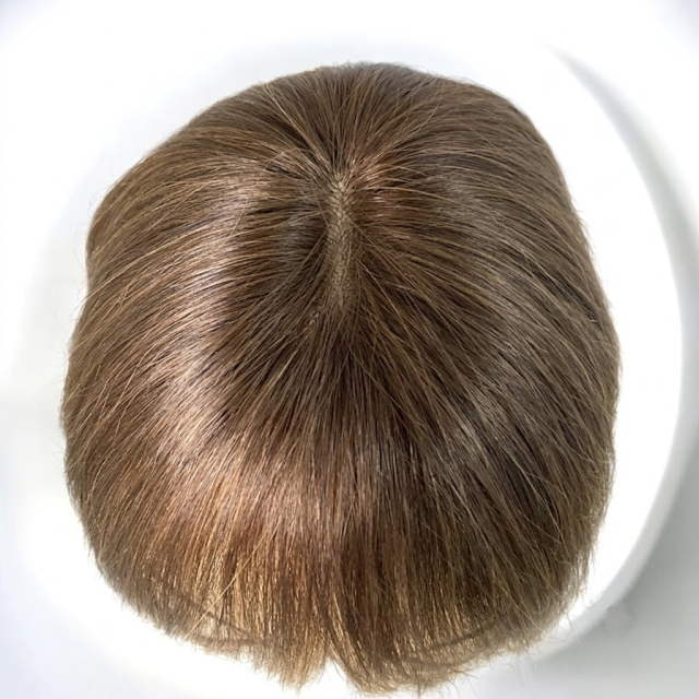 今月末削除★高級人毛100%手植えロング部分ウィッグ★訳あり 人毛100% 女性用部分ウィッグロング大きめ Lサイズ総手植え製・リアル