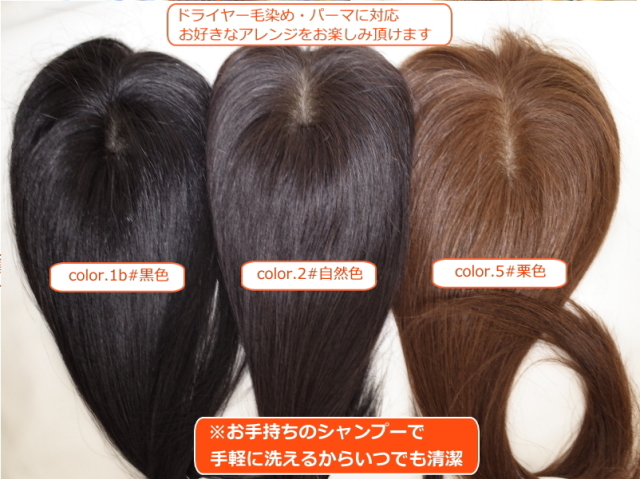 値引 人毛部分ウィッグ - ショートストレート