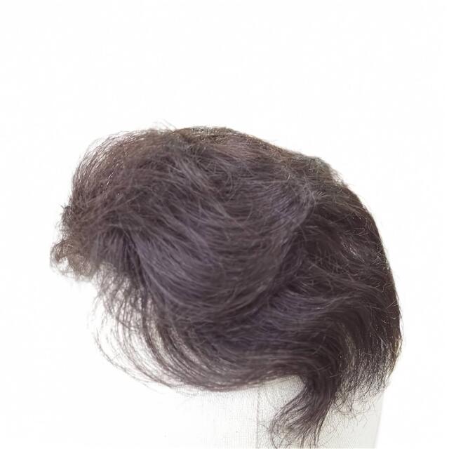 部分ウィッグ かつら ミセス・シニア向け 総手植え製人ナチュラルカール Sサイズ  top-sm  医療用にも最適