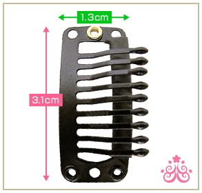 ウィッグ用  ワンタッチストッパー  ソフトタイプ  縫いつけ用  scp001