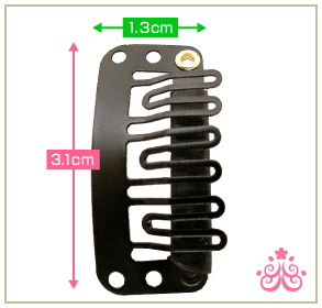 ウィッグ用 ワンタッチストッパー  ハードタイプ  縫いつけ用  scp002