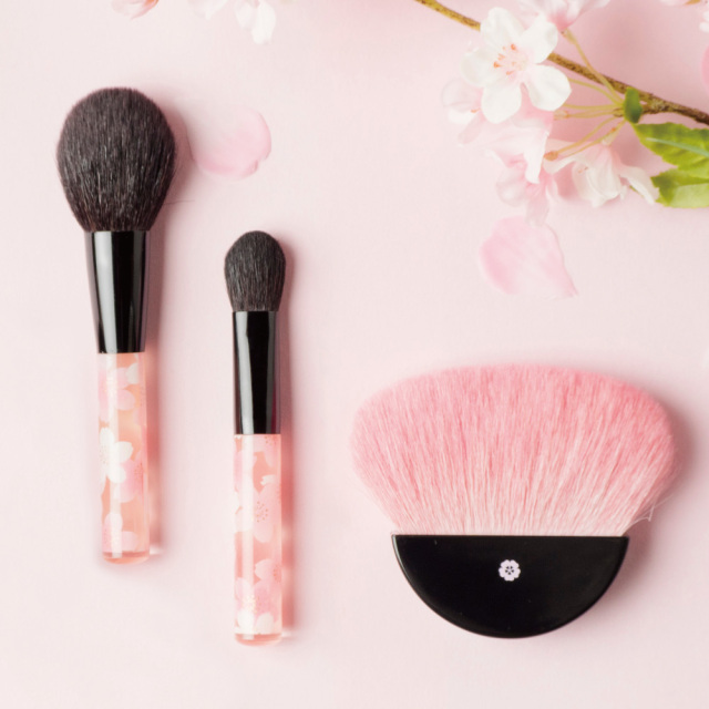 BP-set べっぴん桜筆セット （扇型パウダーブラシ チークブラシ アイ