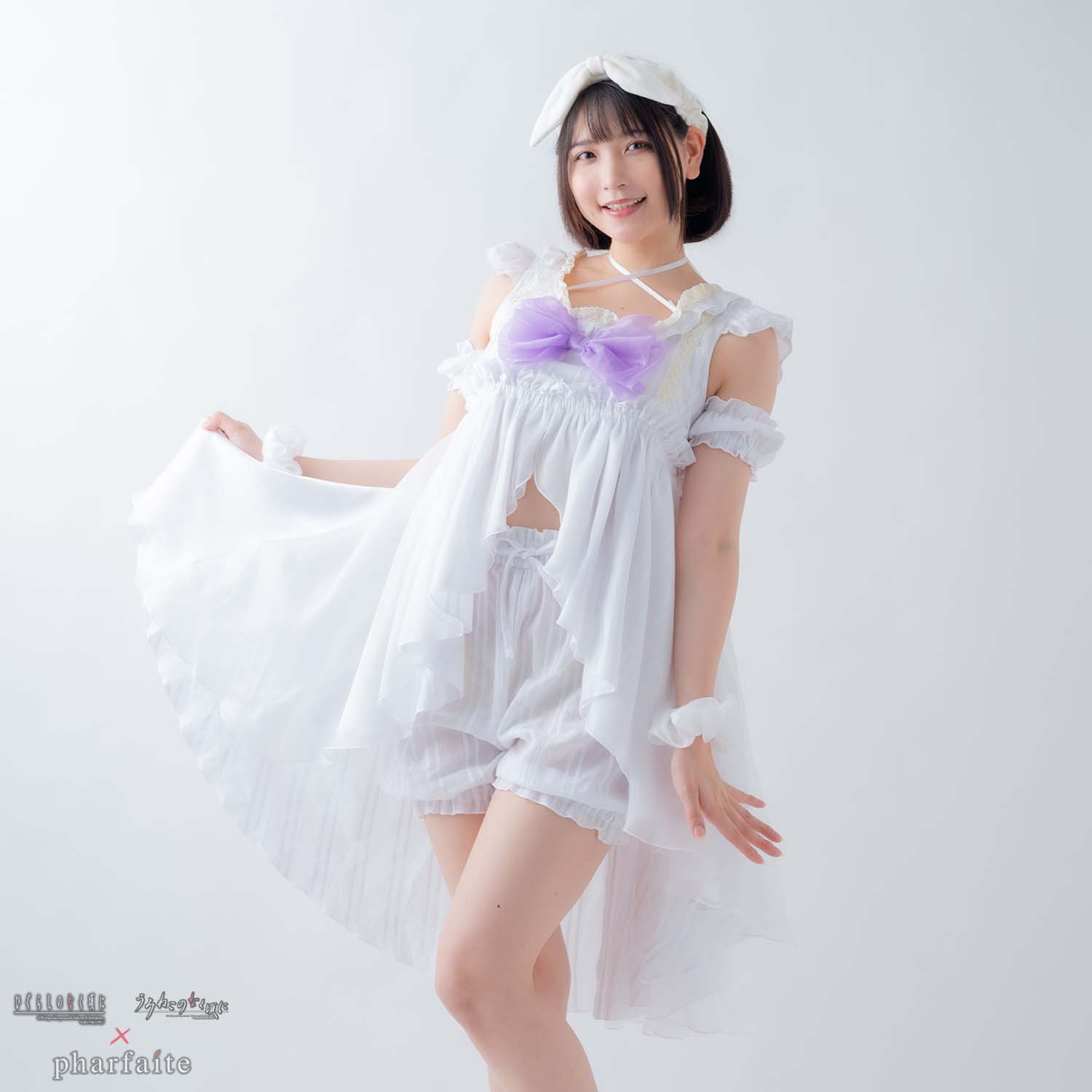 ひぐらしのなく頃にｘpharfaiteコラボ-竜宮レナモチーフナイトウェア