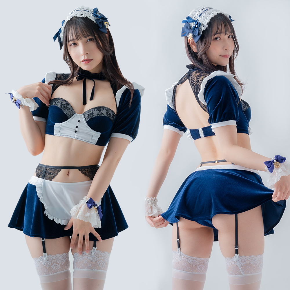 【pharfaite】Velvet Valet（ベルベットバレット）/メイド風ベロアセットアップ