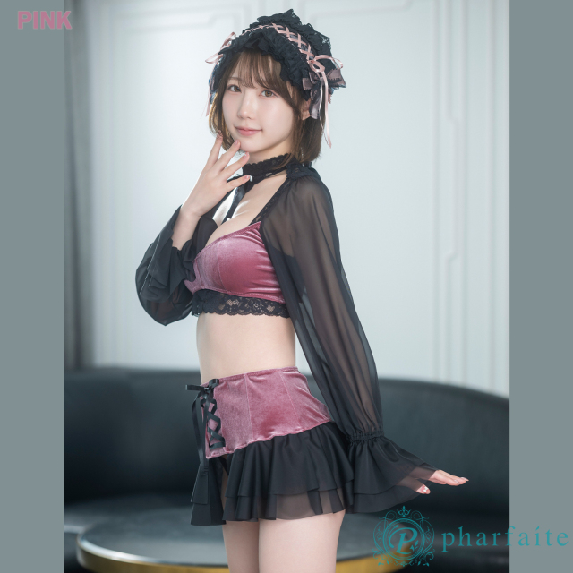 pharfaite】ベロアレースアップ・コスチュームセット