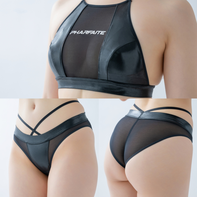 PHARFAITE】SGSxSHEERクロスストラップスポーツブラ