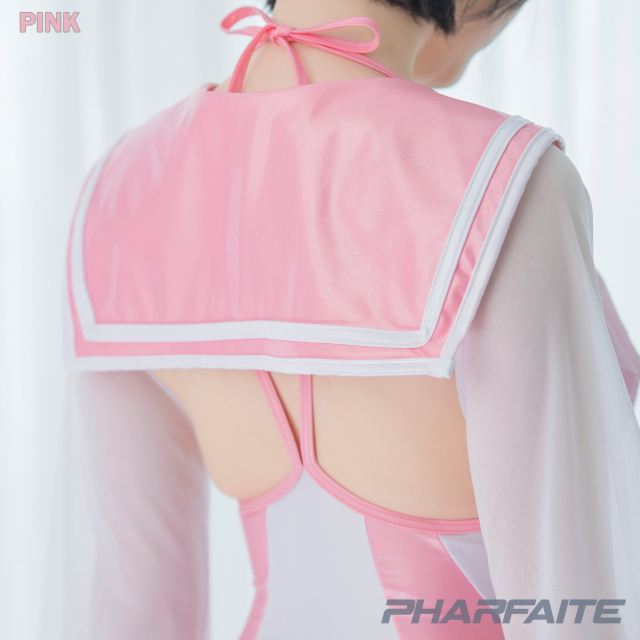 ［PHARFAITE］完売品！バイカラーセーラー（ピンク）フルセット PHARFAITE】セーラートップス