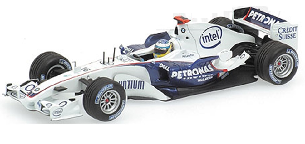 お取り寄せ予約品　11月～2017年　ミニカー　ミニチャンプス  MINICHAMPS　1/43　400060902　ザウバー BMW C24B ニック・ハイドフェルド F1バレンシアテスト 2006年2月