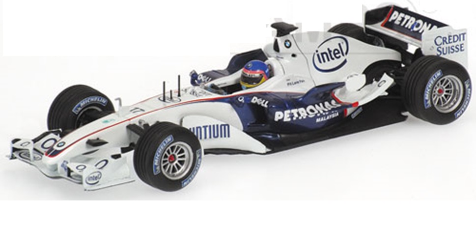 お取り寄せ予約品　11月～2017年　ミニカー　ミニチャンプス  MINICHAMPS　1/43　400060903　ザウバー BMW C24B ジャック・ビルヌーヴ F1バレンシアテスト 2006年2月
