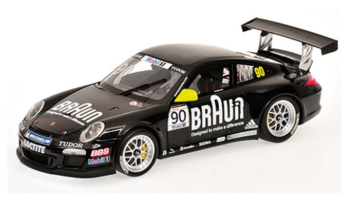 ミニカー　MINICHAMPS 1/18 100106990 ポルシェ 911 GT3 ポルシェカップ　2010