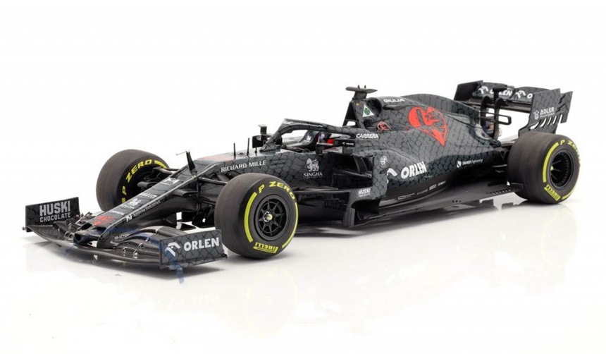 ミニカー　MINICHAMPS（ミニチャンプス） ダイキャストモデル 1/18　110209907　アルファ ロメオ レーシング C39 キミ・ライコネン バレンタイン ライブリー 2020年2月14日　4012138173675