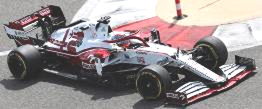 ミニカー　MINICHAMPS（ミニチャンプス） レジンモデル　1/18　117210107　アルファロメオレーシングオーレンC41 キミ・ライコネン バーレーンGP 2021 　4012138758285