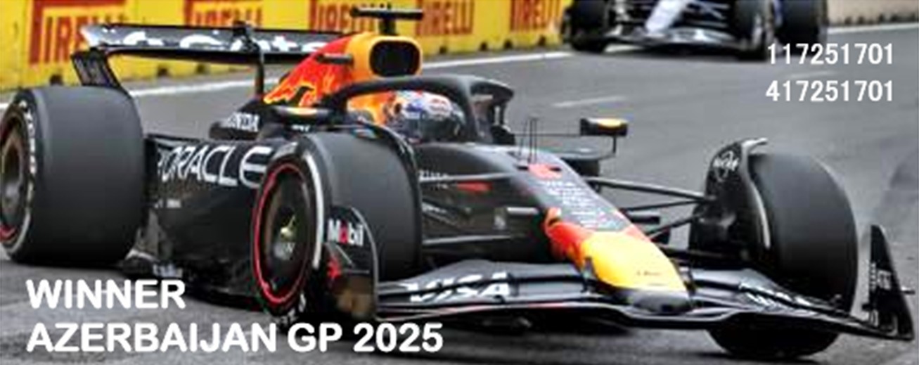 予約品　2026年4月頃　ミニカー　MINICHAMPS（ミニチャンプス） レジンモデル（開閉機構ナシ）　1/18　117251701　オラクル レッド ブル レーシング RB21 マックス・フェルスタッペン　アゼルバイジャンGP 2025 優勝　4012138790155