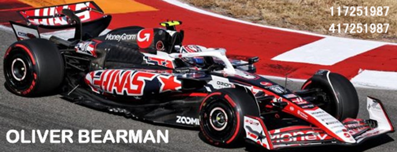 予約品　2026年6月頃　ミニカー　MINICHAMPS（ミニチャンプス） レジンモデル　1/43　417251987　マネーグラム ハース F1チーム VF-25 オリバー・ベアマン オースティンGP 2025　4012138791152