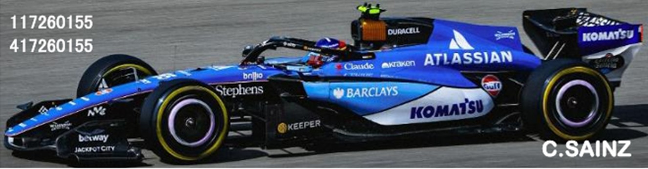 予約品　9月以降順次　ミニカー　MINICHAMPS（ミニチャンプス）レジンモデル　1/43　417260155　アトラシアン ウィリアムズ F1チーム FW48 カルロス・サインツ オーストラリアGP 2026　4012138792357